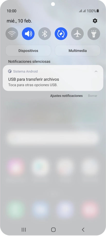 Pulsa Toca para otras opciones USB.. Pulsa Toca para otras opciones USB..