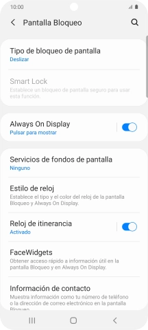 Pulsa Tipo de bloqueo de pantalla. Pulsa Tipo de bloqueo de pantalla.