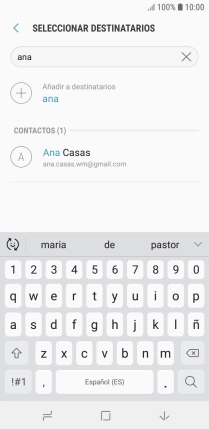 Pulsa el contacto deseado. Pulsa el contacto deseado.