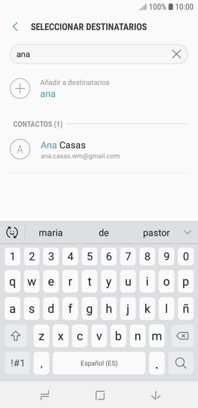 Pulsa el contacto deseado. Pulsa el contacto deseado.