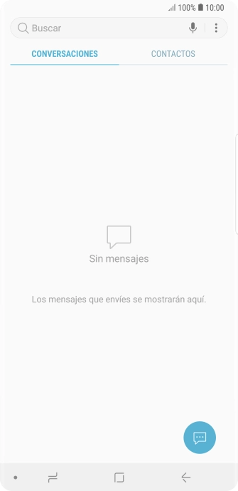 Pulsa el icono de nuevo mensaje. Pulsa el icono de nuevo mensaje.