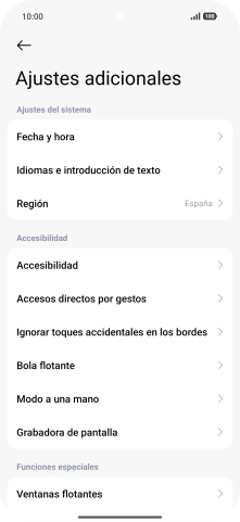 Pulsa Fecha y hora. Pulsa Fecha y hora.