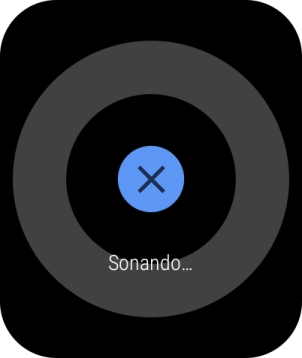 Pulsa el icono de interrumpir cuando encuentres el teléfono. Pulsa el icono de interrumpir cuando encuentres el teléfono.