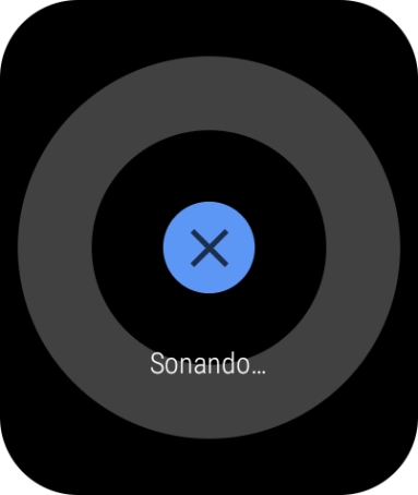Pulsa el icono de interrumpir cuando encuentres el teléfono. Pulsa el icono de interrumpir cuando encuentres el teléfono.