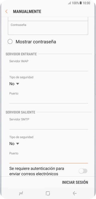 Pulsa el indicador junto a 
