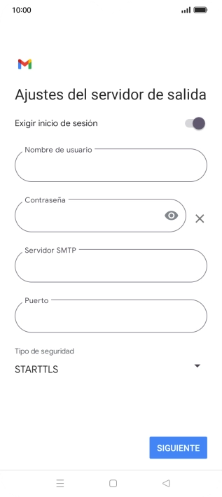 Pulsa el indicador junto a 