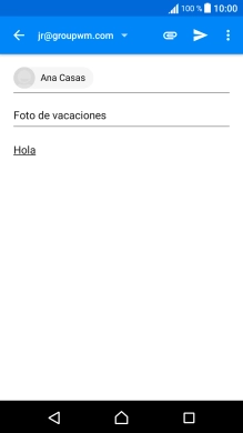 Pulsa el icono de anexos. Pulsa el icono de anexos.