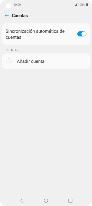 Pulsa Añadir cuenta. Pulsa Añadir cuenta.