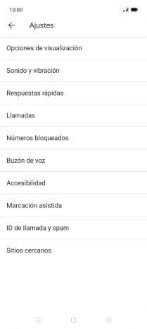 Pulsa Buzón de voz.
