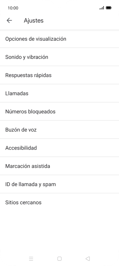 Pulsa Buzón de voz.