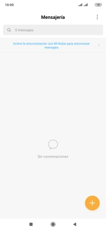 Pulsa el icono de nuevo mensaje. Pulsa el icono de nuevo mensaje.