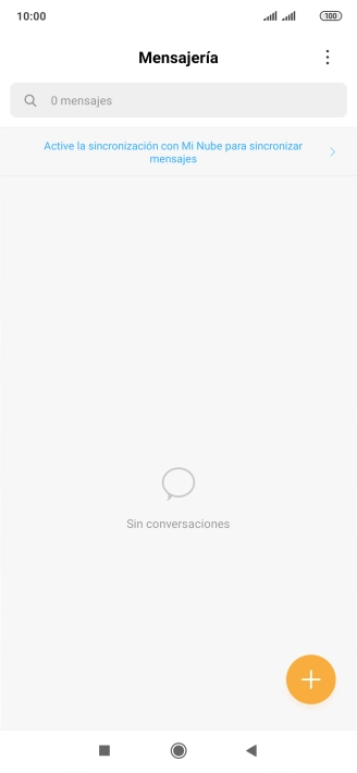 Pulsa el icono de nuevo mensaje. Pulsa el icono de nuevo mensaje.