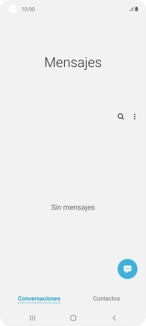 Pulsa el icono de nuevo mensaje. Pulsa el icono de nuevo mensaje.