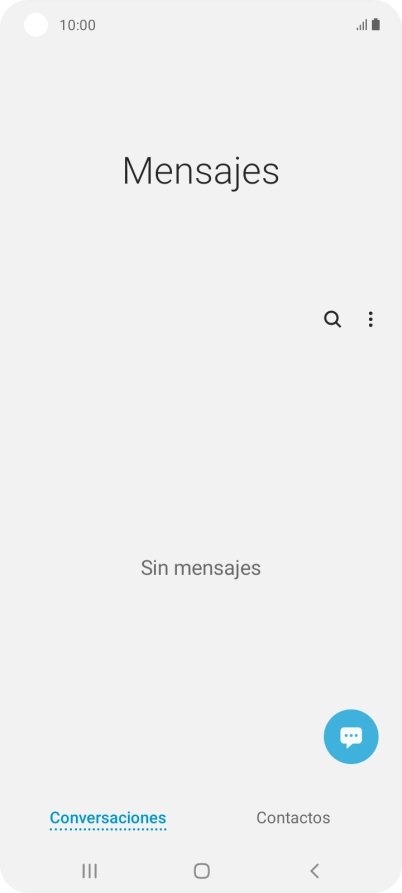 Pulsa el icono de nuevo mensaje. Pulsa el icono de nuevo mensaje.