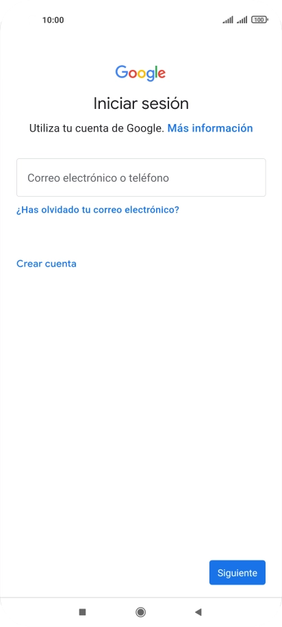 Si no tienes una cuenta de Google, pulsa Crear cuenta y sigue las indicaciones de la pantalla para ver cómo crear una cuenta nueva. Si no tienes una cuenta de Google, pulsa Crear cuenta y sigue las indicaciones de la pantalla para ver cómo crear una cuenta nueva.
