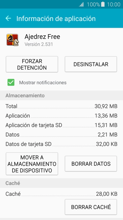 Pulsa la tecla de inicio para terminar y regresar a la pantalla de inicio.