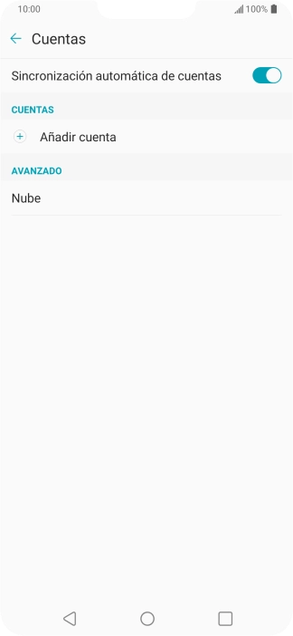 Pulsa Añadir cuenta. Pulsa Añadir cuenta.