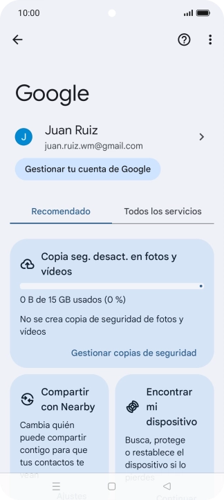 Pulsa Encontrar mi dispositivo. Pulsa Encontrar mi dispositivo.