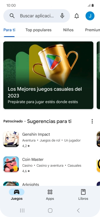 Pulsa el icono de perfil. Pulsa el icono de perfil.