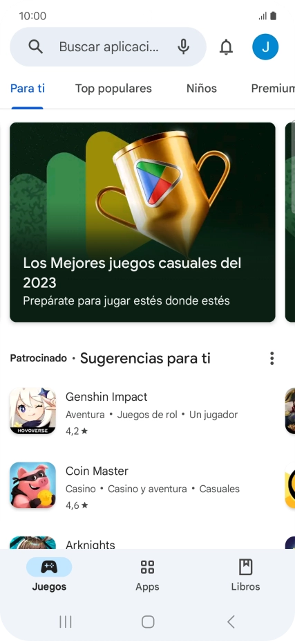 Pulsa el icono de perfil. Pulsa el icono de perfil.
