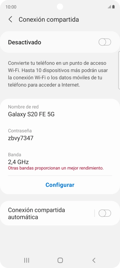 Pulsa Configurar. Pulsa Configurar.