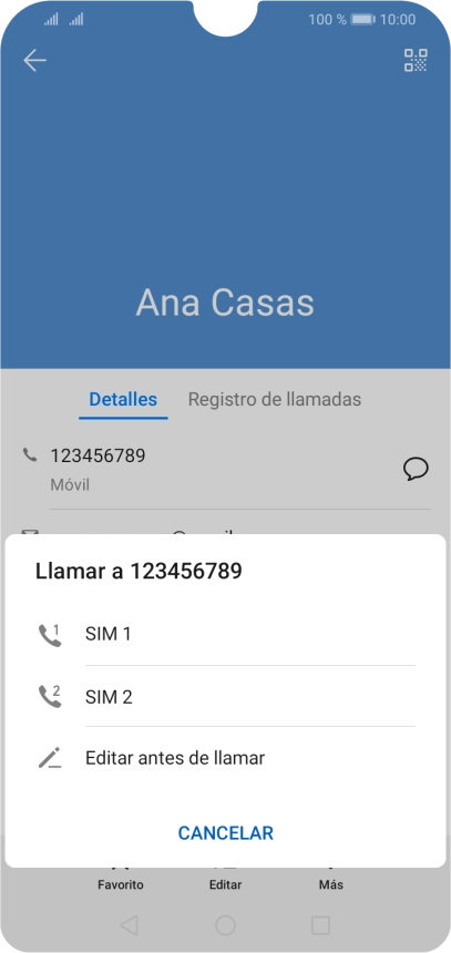 Pulsa la tarjeta SIM deseada. Pulsa la tarjeta SIM deseada.