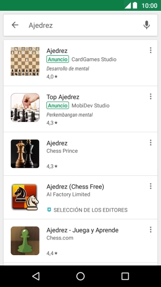 Pulsa la app deseada. Pulsa la app deseada.