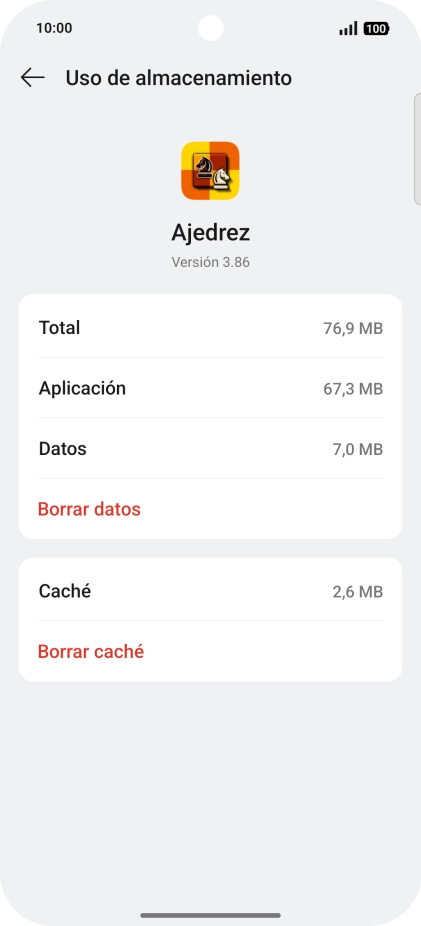 Pulsa Borrar caché. Pulsa Borrar caché.