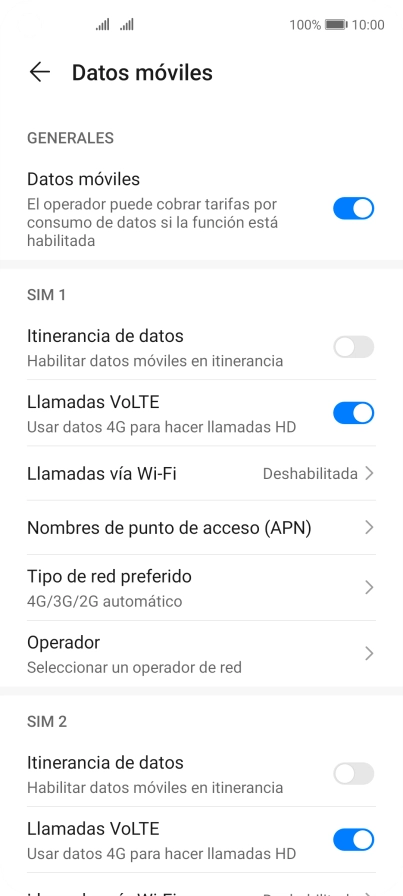 Pulsa Tipo de red preferido bajo la tarjeta SIM deseada. Pulsa Tipo de red preferido bajo la tarjeta SIM deseada.