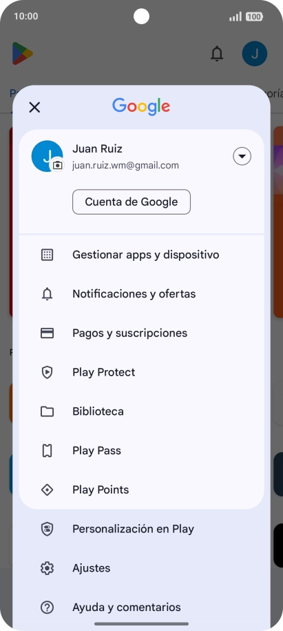 Pulsa Gestionar apps y dispositivo.
