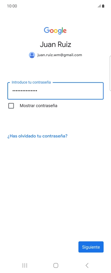 Pulsa Siguiente.