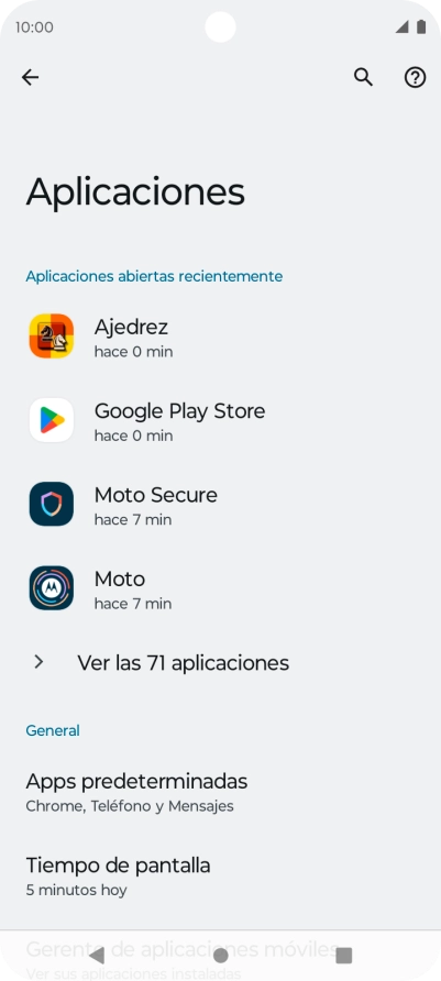 Pulsa Ver las aplicaciones.