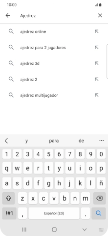 Introduce el nombre del tema o de la app y pulsa el icono de búsqueda. Introduce el nombre del tema o de la app y pulsa el icono de búsqueda.