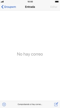 Pulsa el icono de nuevo correo electrónico. Pulsa el icono de nuevo correo electrónico.