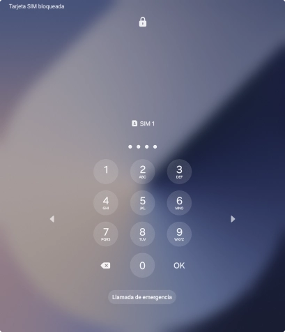 Si lo solicita el teléfono, introduce el código PIN y pulsa OK.