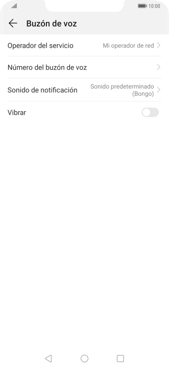Pulsa Número del buzón de voz. Pulsa Número del buzón de voz.