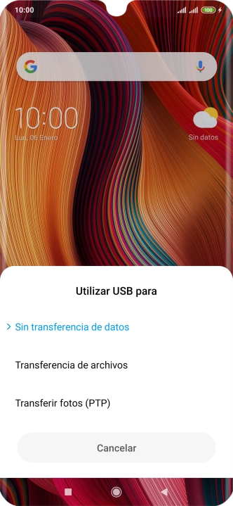 Pulsa Transferencia de archivos. Pulsa Transferencia de archivos.