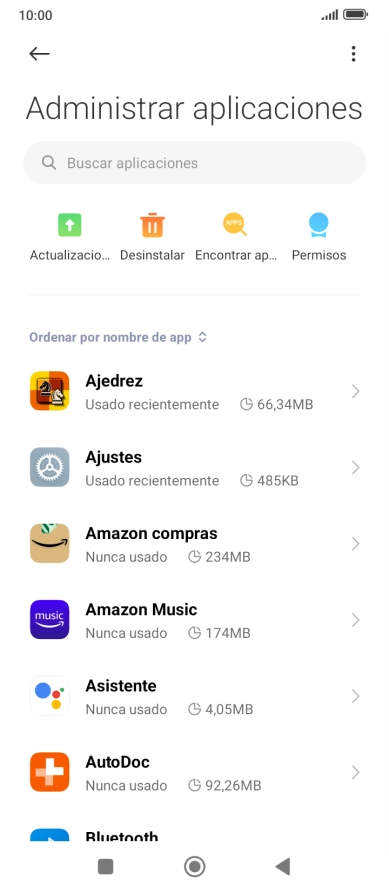 Pulsa la app deseada. Pulsa la app deseada.