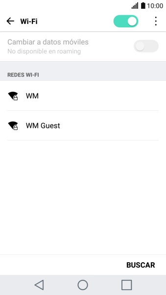 Pulsa la red wifi deseada. Pulsa la red wifi deseada.