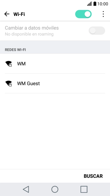 Pulsa la red wifi deseada. Pulsa la red wifi deseada.