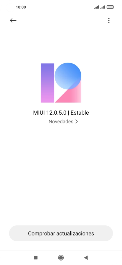 Pulsa Comprobar actualizaciones. Si hay una versión de software nueva disponible, aparecerá ahora en la pantalla. Sigue las indicaciones de la pantalla para actualizar el software del teléfono. Pulsa Comprobar actualizaciones. Si hay una versión de software nueva disponible, aparecerá ahora en la pantalla. Sigue las indicaciones de la pantalla para actualizar el software del teléfono.