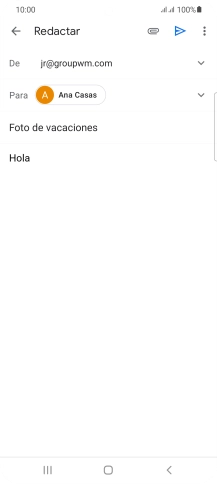 Pulsa el icono de anexos. Pulsa el icono de anexos.