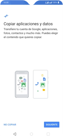 Puedes transferir el contenido de otro teléfono cuando activas tu teléfono por primera vez y cuando lo has restablecido. Cuando aparezca en la pantalla del teléfono esta imagen, ya está listo para la transmisión del contenido del otro teléfono. Puedes transferir el contenido de otro teléfono cuando activas tu teléfono por primera vez y cuando lo has restablecido. Cuando aparezca en la pantalla del teléfono esta imagen, ya está listo para la transmisión del contenido del otro teléfono.