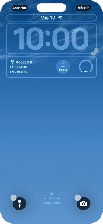 Si deseas personalizar la vista de la fecha en la pantalla de bloqueo, pulsa el widget de la fecha y sigue las indicaciones de la pantalla para seleccionar la vista de widgets deseada. Si deseas personalizar la vista de la fecha en la pantalla de bloqueo, pulsa el widget de la fecha y sigue las indicaciones de la pantalla para seleccionar la vista de widgets deseada.
