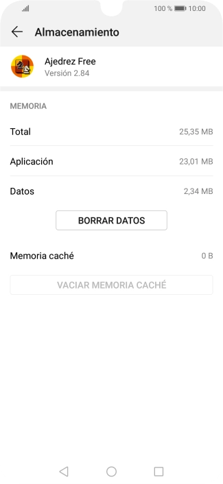 Pulsa la tecla de inicio para terminar y regresar a la pantalla de inicio.