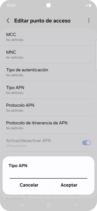 Introduce default y pulsa Aceptar. Introduce default y pulsa Aceptar.