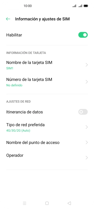 Pulsa el indicador junto a 
