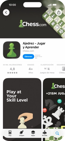 Pulsa Obtener y sigue las indicaciones de la pantalla para instalar la app. Pulsa Obtener y sigue las indicaciones de la pantalla para instalar la app.