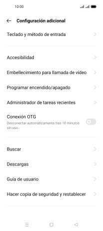Pulsa Hacer copia de seguridad y restablecer. Pulsa Hacer copia de seguridad y restablecer.