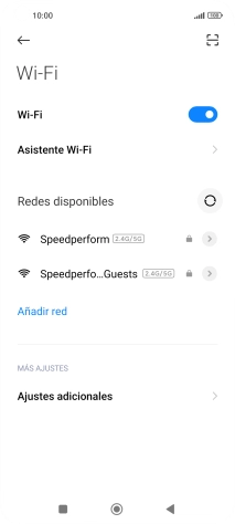 Pulsa la red wifi deseada. Pulsa la red wifi deseada.
